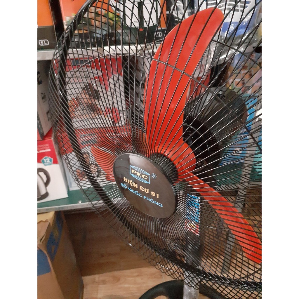 Quạt cây đứng công nghiệp điện cơ 91 QĐ-CN450P Bộ Quốc Phòng - cánh cam, sải cánh 45cm