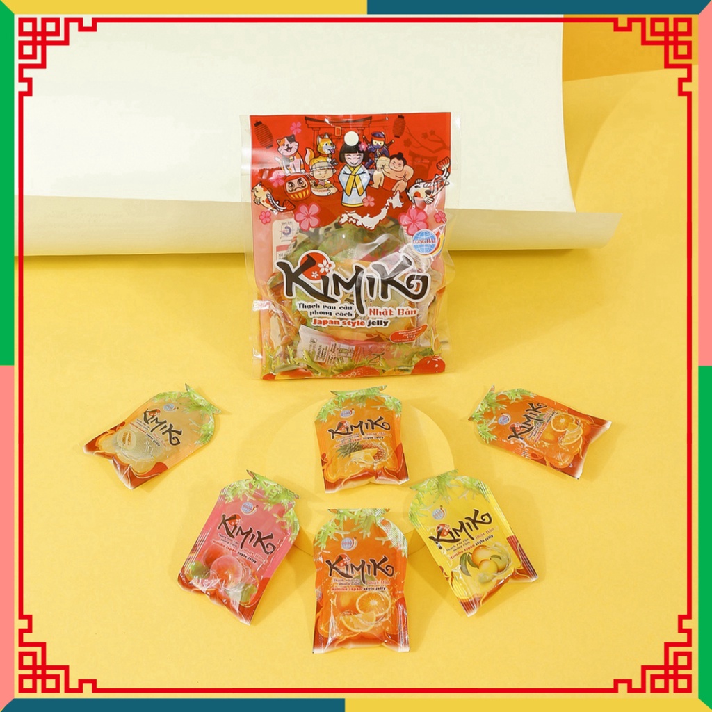 Thạch rau câu Long Hải phong thái Japan KIMIKO túi 216 g