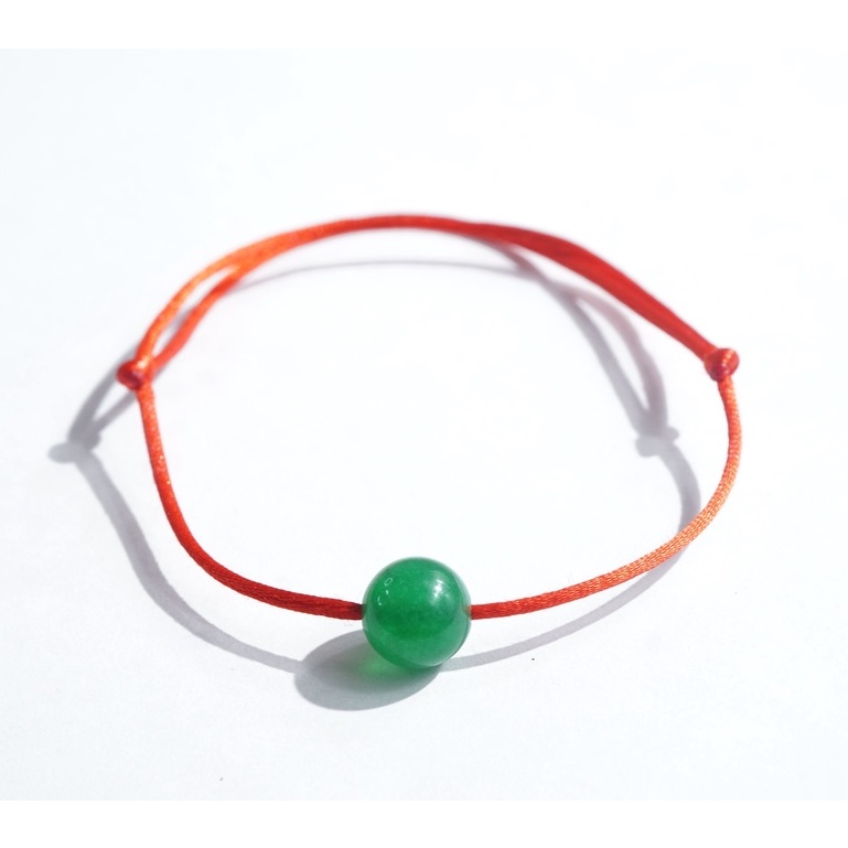 QMJ Vòng tay chỉ đỏ Đá may mắn phong thủy cho cả nam và nữ Q412