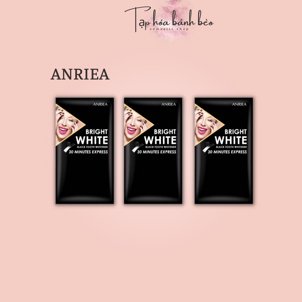 COMBO 3 miếng lẻ trắng răng Anriea than tre - liệu trình dùng thử làm sạch mảng bám
