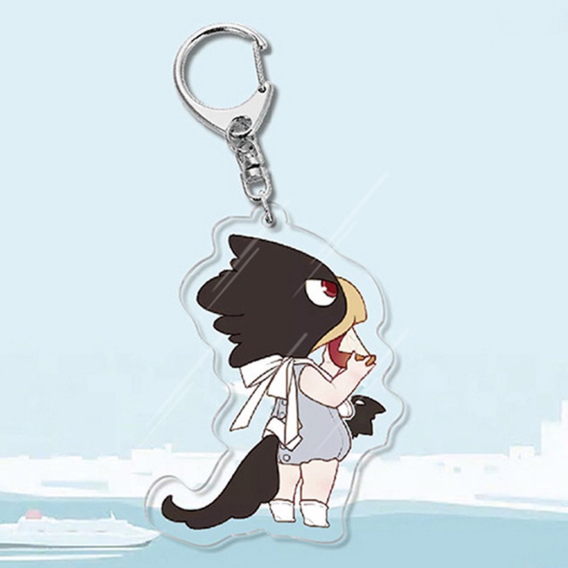 Móc khóa hai mặt bằng acrylic trong suốt họa tiết anime My Hero Academia 999