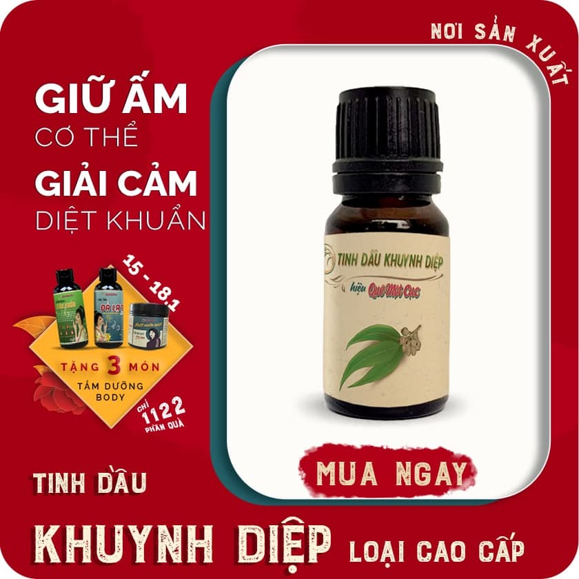 Tinh dầu khuynh diệp [LOẠI XỊN] cam kết 100% nguyên chất, chiếc tách đặc biệt QUÊ MỘT CỤC 10ml (handmade))