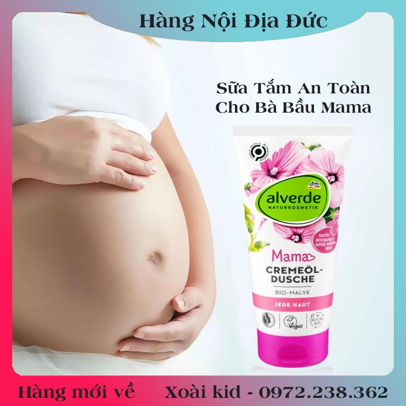 [auth] Sữa tắm và dưỡng thể Alverde Mama cho bà bầu và sau sinh của Đức [Hot]