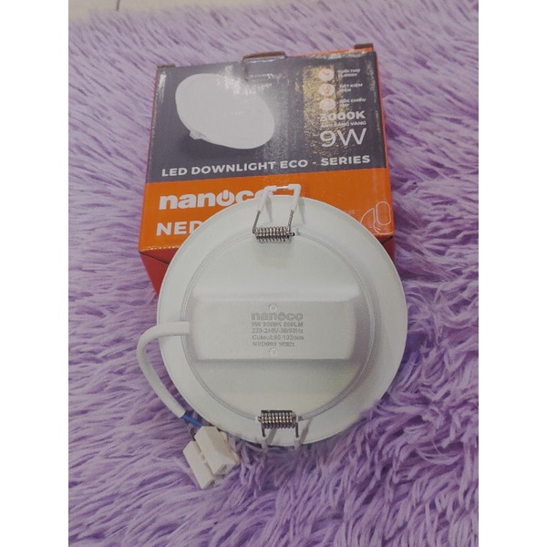 Đèn âm trần d90-9w Nanoco