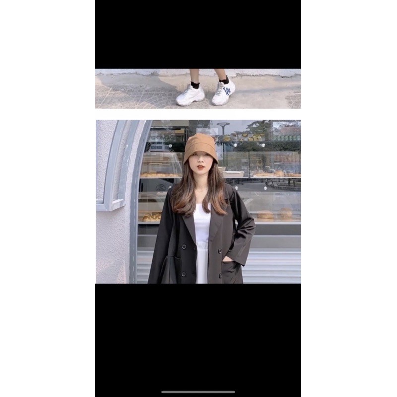 Áo BLAZER Trơn Đen Hàn Quốc 1 Lớp Siêu Hot Hit 2020 | BigBuy360 - bigbuy360.vn