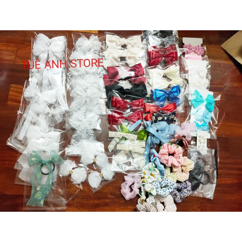 Combo các sản phẩm nơ và phụ kiện của shop