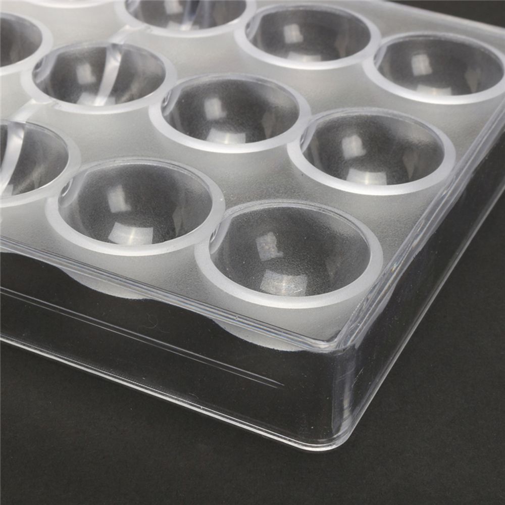 Khuôn Làm Bánh Mousse / Sô Cô La / Kẹo Ngọt / Bánh Kem Hình Cầu 24 Ngăn Bằng Polycarbonate Cứng Trong Suốt Diy