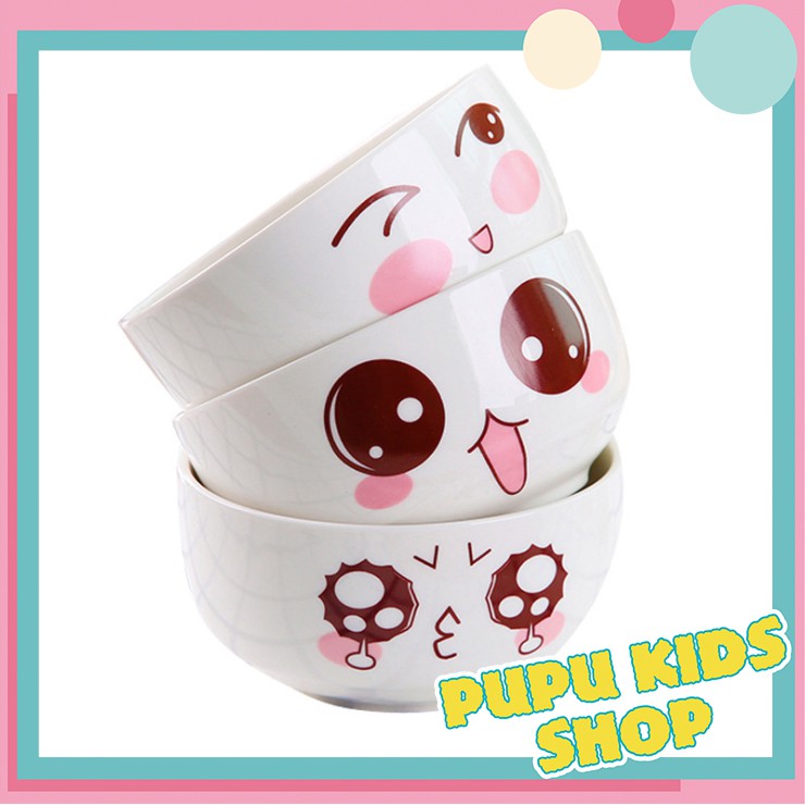 BÁT ĂN DẶM, BÁT GỐM SỨ HÌNH MẶT CƯỜI DỄ THƯƠNG | BigBuy360 - bigbuy360.vn