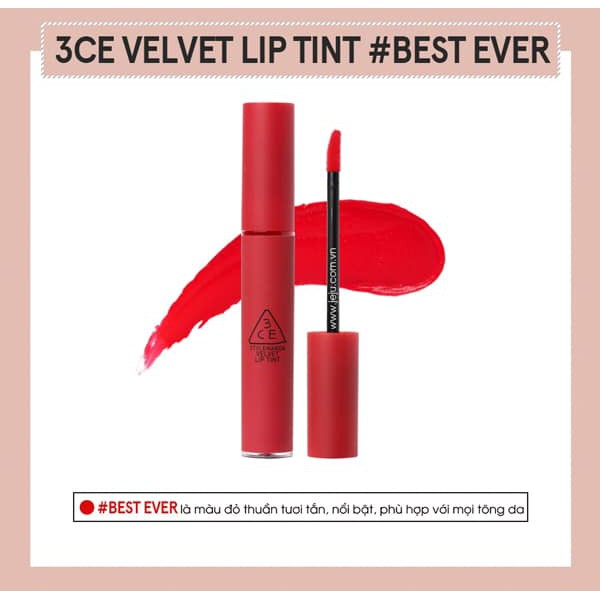 SON 3CE Velvet Liptint màu BEST EVER