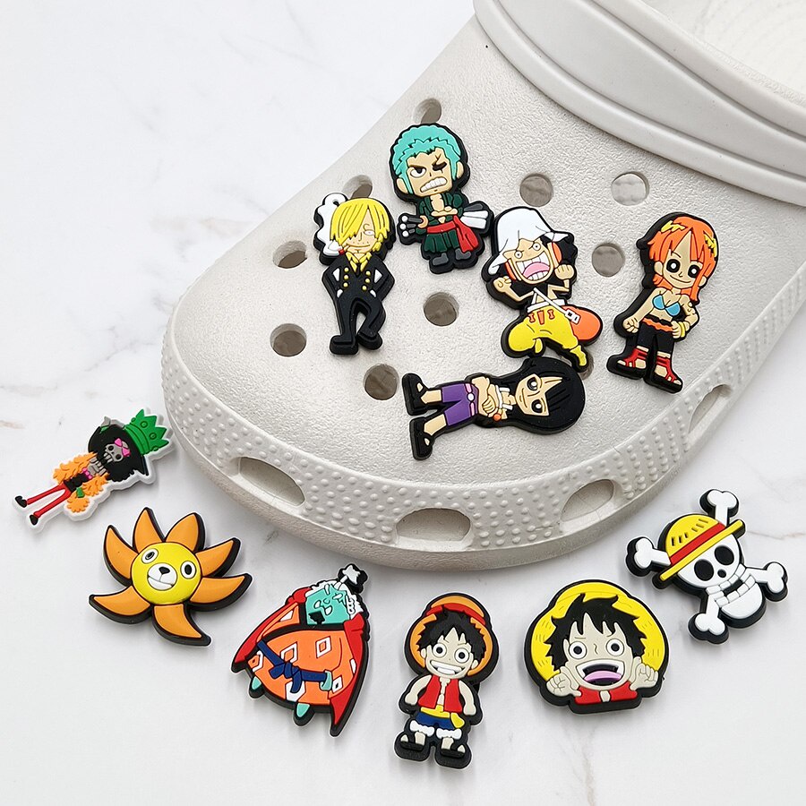 Ghim Cài Giày Crocs Zoro Luffy Jibbits Charm One Piece Jibitz Crocks Nhật Bản Cho Nam