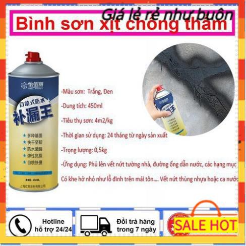 Bình xịt chống thấm, sika chống thấm tường, chống thấm dột dạng sơn xịt sẵn