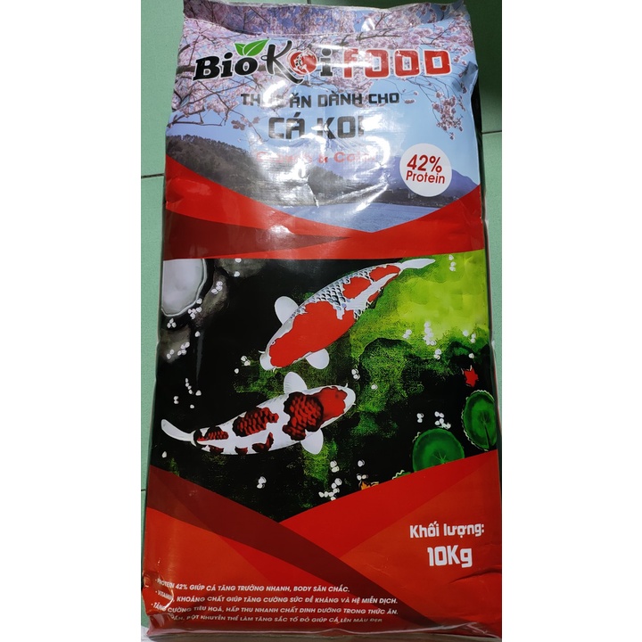 Bao 10 Kg Cám BIO KOI giàu protein (42%) size M