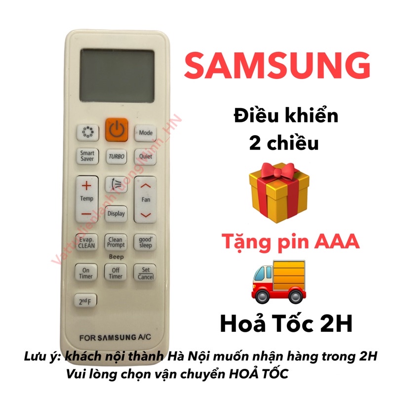 Điều khiển điều hoà Samsung loại tốt hàng thay thế - Remote máy lạnh Samsung