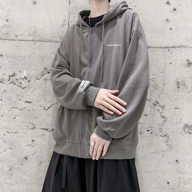 Áo Hoodie Trơn Dáng Rộng Thời Trang Trẻ Trung Cho Nam