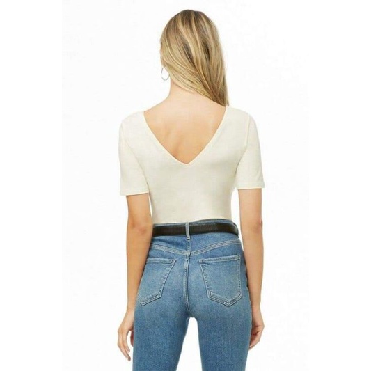 Bodysuit cổ V tay ngắn Ép21 vnxk | BigBuy360 - bigbuy360.vn