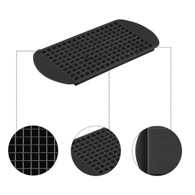 Khuôn đá viên bằng silicon 160 ô hình vuông mini có thể tái sử dụng