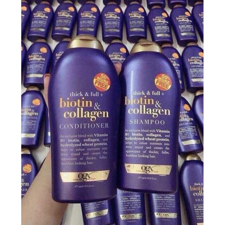 Dầu Gội Xả Biotin Collagen Chống Rụng Tóc Và Kích Thích Mọc Tóc 577ml(Một Cặp) | BigBuy360 - bigbuy360.vn