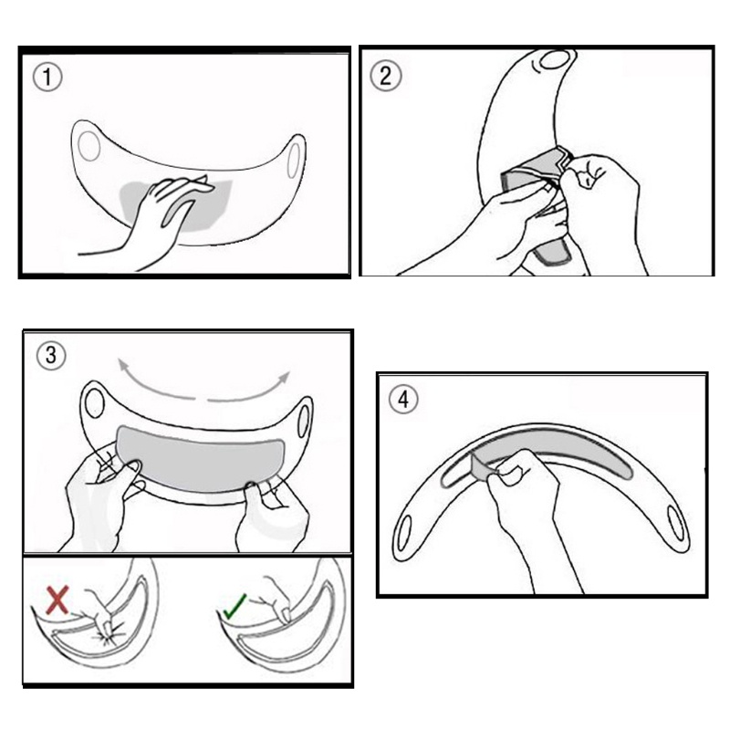 Phim Dán Ống Kính Mũ Bảo Hiểm Trong Suốt Chống Mưa Chống Sương Mù Thông Dụng Cho Xe Máy