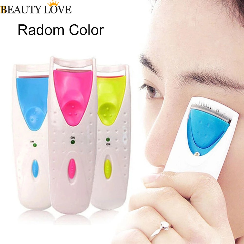 1 Dụng Cụ Uốn Lông Mi Bằng Nhiệt Điện Màu Sắc Ngẫu Nhiên