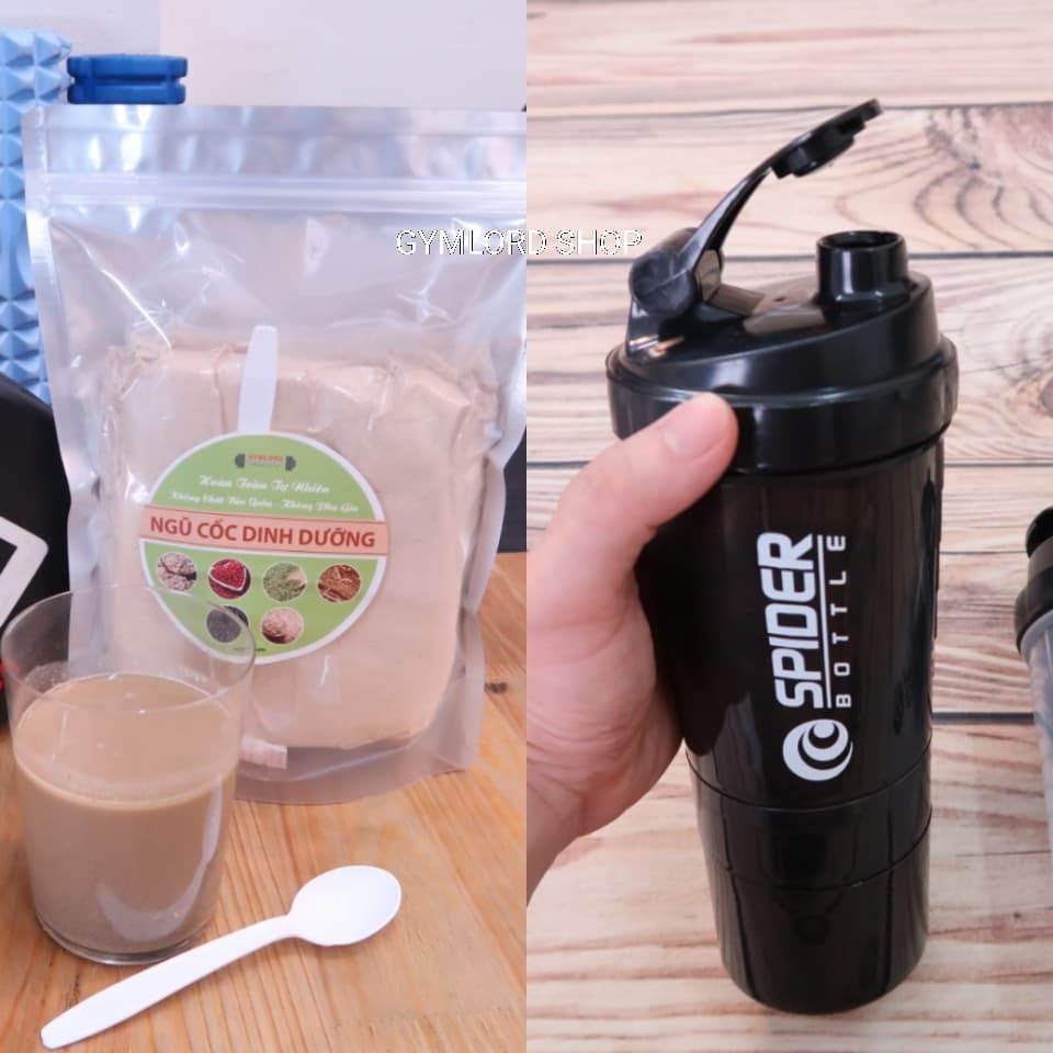 COMBO: BỘT NGŨ CỐC DINH DƯỠNG GYMLORD + BÌNH LẮC