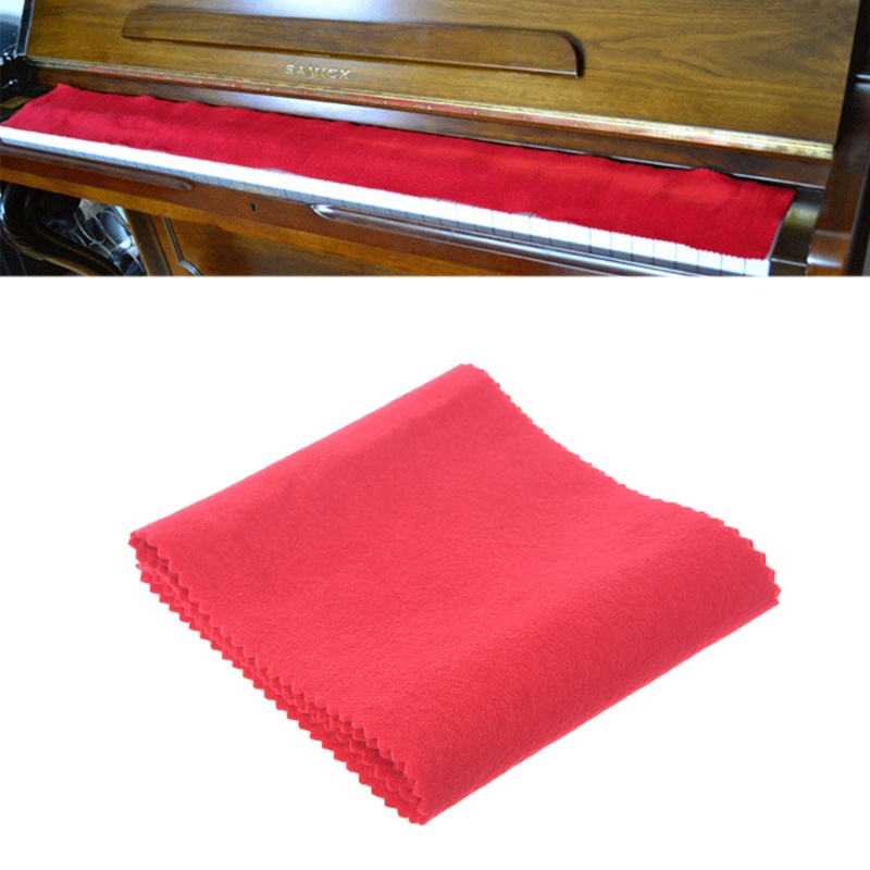 Vỏ Bọc Bàn Phím Bằng Nylon &amp; Cotton Mềm Màu Đỏ Chống Bụi Cho Piano
