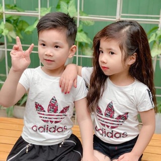 Áo cotton adidas mịn bé trai, bé gái