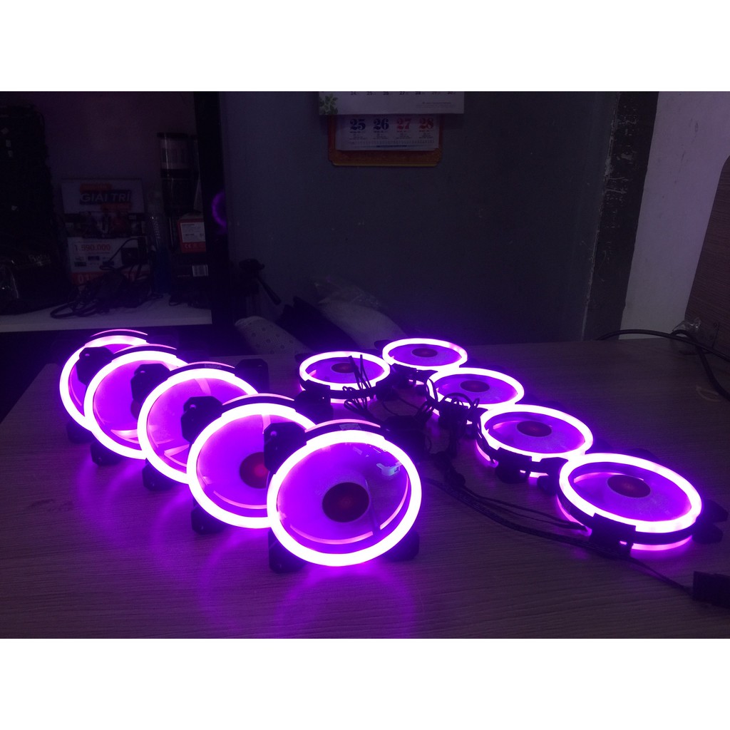 COMBO 5FAN LED RGB COOLMOON V2
