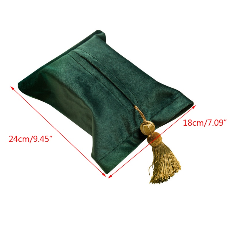 Hộp Đựng Khăn Giấy Bằng Vải Nhung Siêu Mềm Hình Chữ Nhật Phong Cách Bắc Âu Trang Trí Nhà Cửa / Văn Phòng / Xe Hơi