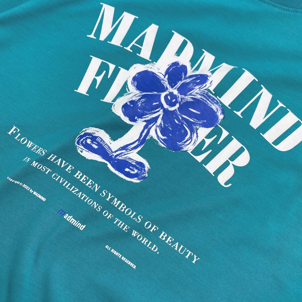 MADMIND® Chính Hãng - Áo Thun Mad Symbol  Cotton Thoáng Mát - Màu Xanh Lý / Đen / Xanh Dương / Xanh Lá Form Rộng Unisex