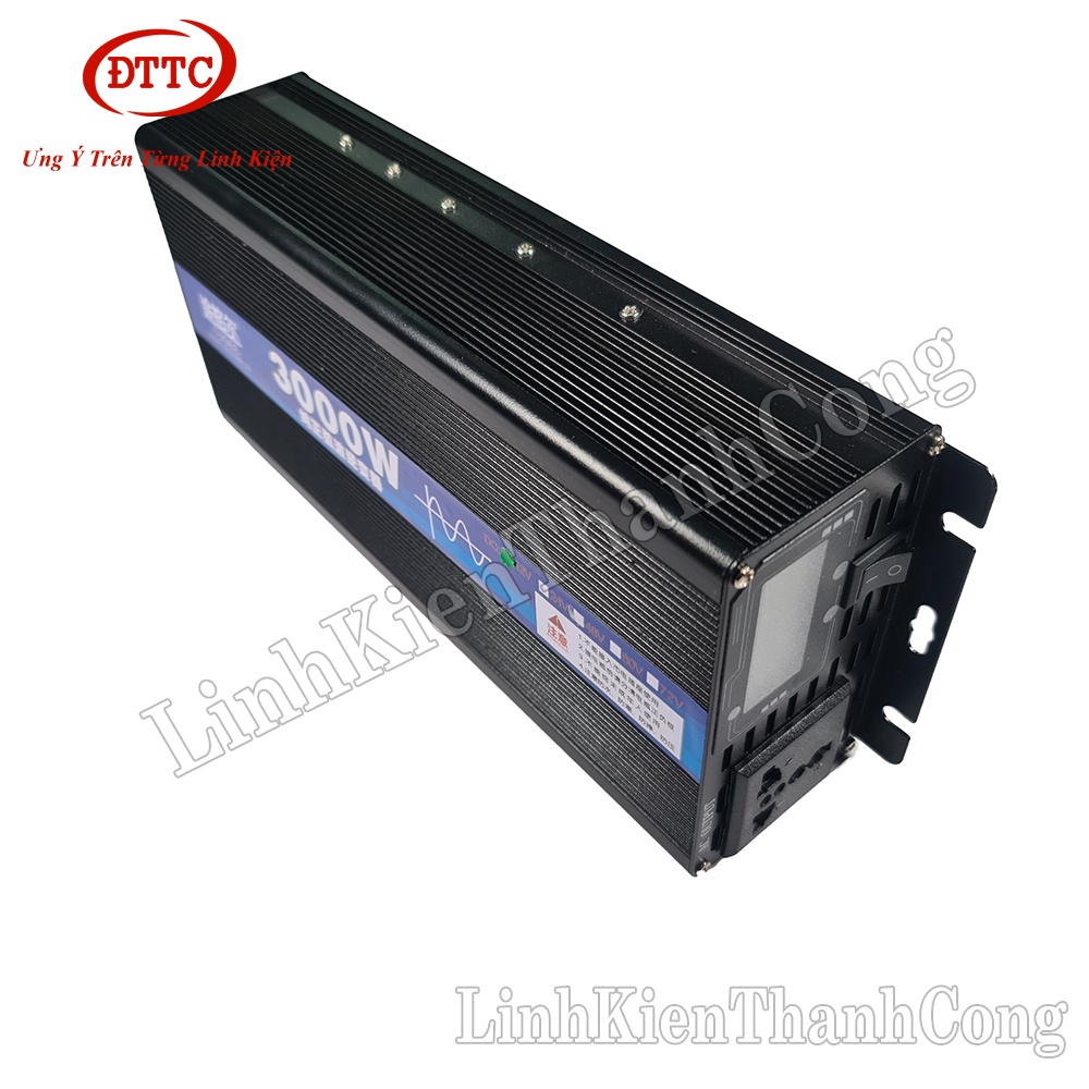 Bộ Kích Điện Inverter Sin Chuẩn 12V Lên 220VAC 3000W