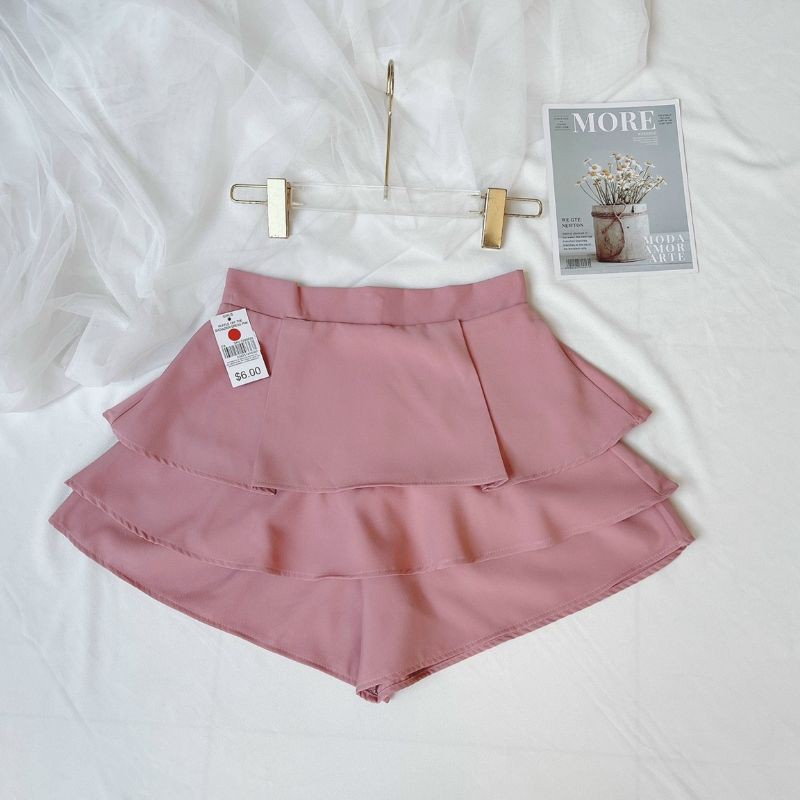 Chân váy 3 tầng khóa kéo LC380