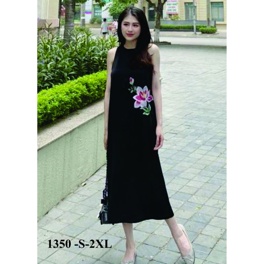 Rập giấy mã 1350 - rập đầm suông sát nách