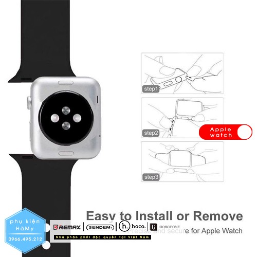 Dây Sport Band Cao Su phù hợp cho dòng Apple Watch Đủ Size