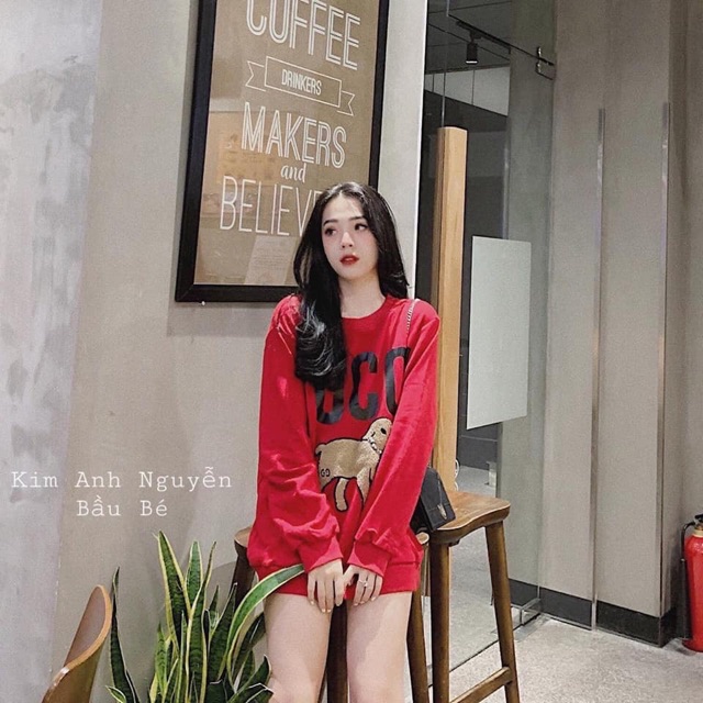 Áo nỉ dáng giấu quần mùa thu siêu xinh siêu xinh | BigBuy360 - bigbuy360.vn