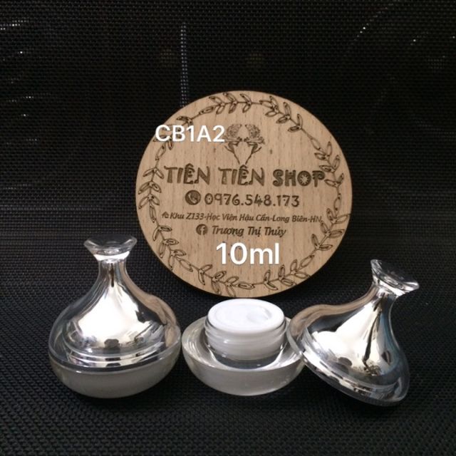 Hũ nhựa 10ml bạc đuôi cá