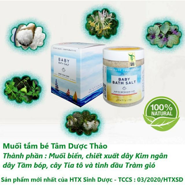 Combo muối tắm bé Tâm Dược Thảo