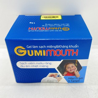 Gel làm sạch miệng & kháng khuẩn Gumimouth hộp 15 gói x 1g/gói