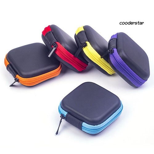 Túi đựng tai nghe thẻ nhớ TF SD dạng vuông cứng tiện lợi