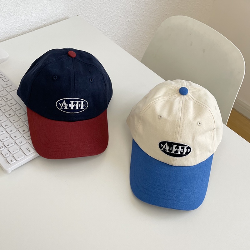 Mũ Lưỡi Trai Mềm Phối Màu Tương Phản Phong Cách Hàn Quốc Dễ Phối Đồ