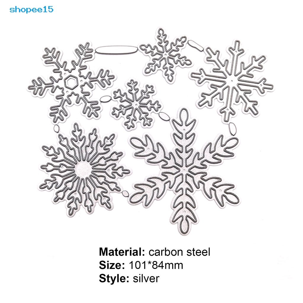 Khuôn cắt giấy hình bông tuyết thủ công có thể tái sử dụng trang trí thủ công