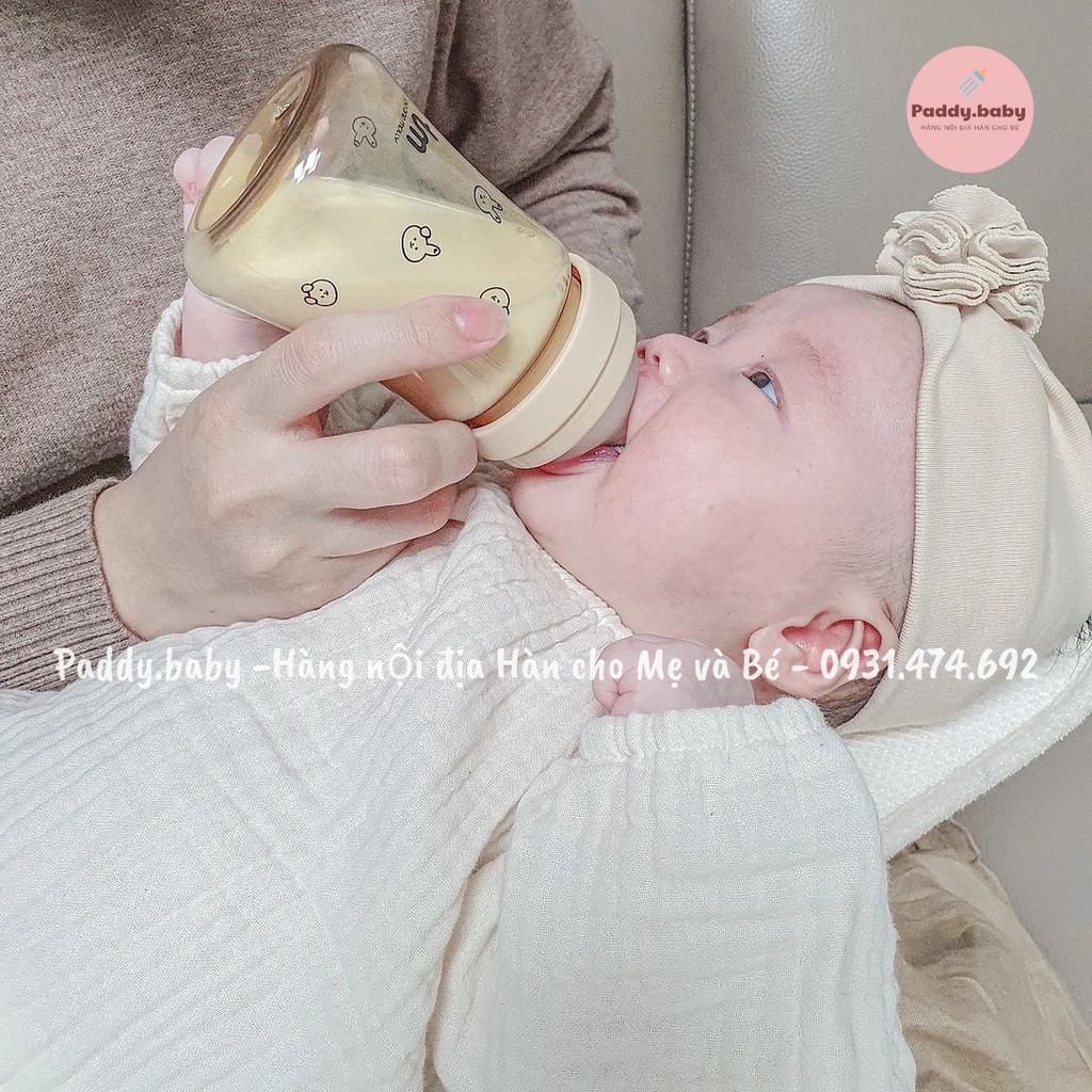 Bình sữa, bình hút Dottodot x Tovy and Molly Hàn Quốc cho bé 180ml - 280ml - made in Korea