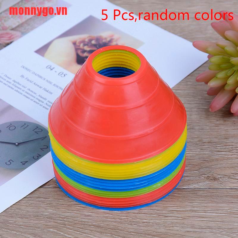 [monnygo]5 Pcs Cones Discs Soccer Football Training Sports Entertainment Ac