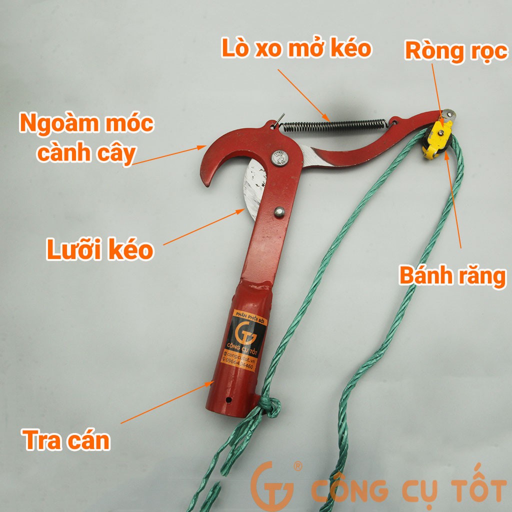 Đầu kéo cắt cành trên cao 1 bánh