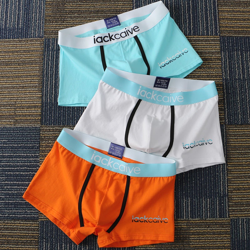 KINGDAFA Bộ 3 Quần Lót boxer cotton Thoáng Khí Phong Cách Thể Thao Thời Trang Cho Nam  , quần lót nam , quần sịp boxer , quần lót nam cao cấp , boxer nam