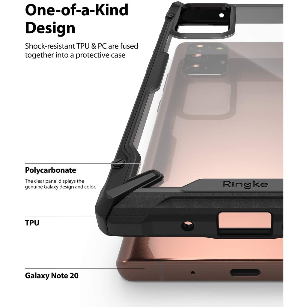 Ốp lưng Galaxy Note 20 Ringke Fusion X  - Nhập khẩu Hàn Quốc