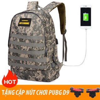 Balo 3 Pubg Chống Nước - Tặng Kèm Cặp Nút Chơi Pubg Mobile D9