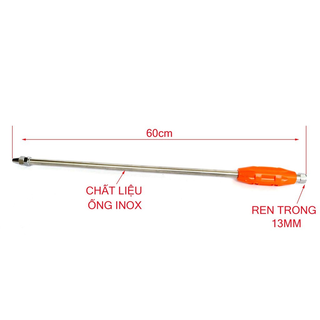 Vòi xịt rửa xe áp lực cao dài 60cm