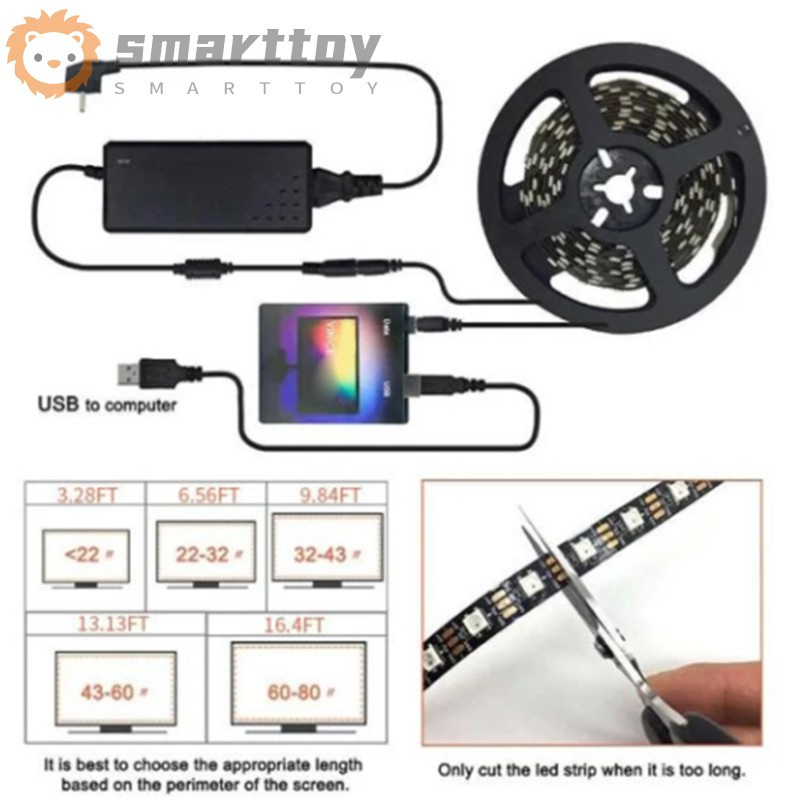 Bộ dây đèn led trang trí phía sau TV / màn hình máy tính DIY | BigBuy360 - bigbuy360.vn