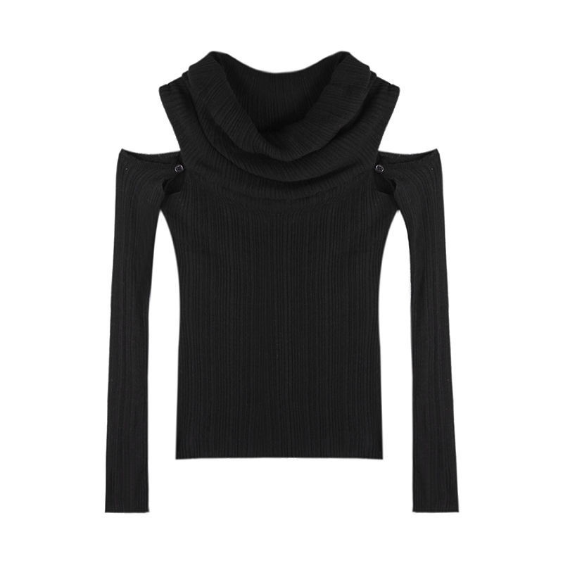 Áo Sweater Trễ Vai Tay Dài Dáng Ôm Thời Trang Mùa Thu Hàng Mới 2022 Dành Cho Bạn Nữ