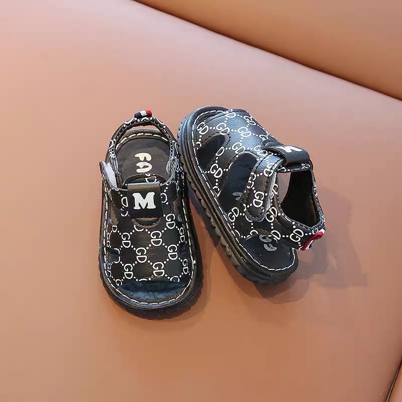 Sandal tập đi cho bé trai, bé gái - dép quai hậu tập đi GD cho bé có còi tít siêu mềm, siêu êm, quai dán tiện lợi (3 mã)